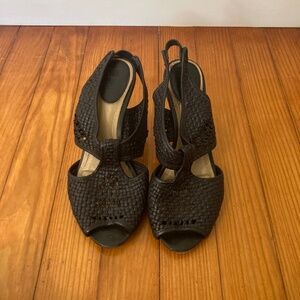 Frye Woven Black Heel
